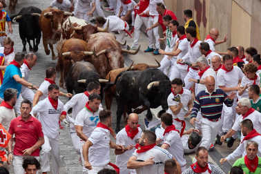 cuarto encierro de San Fermín 2026 en Pamplona