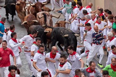 cuarto encierro de San Fermín 2026 en Pamplona