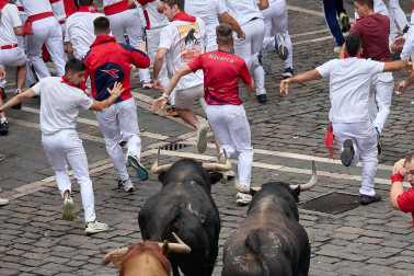 cuarto encierro de San Fermín 2026 en Pamplona