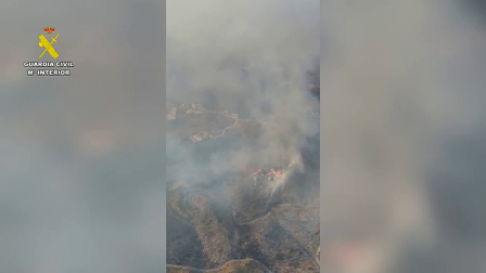 Fotos del incendio forestal de Los Gallardos, en Almería