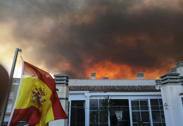 Fotos del incendio forestal de Los Gallardos, en Almería