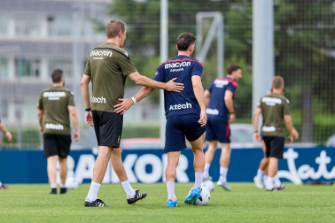 Fotos del primer entrenamiento de pretemporada de Osasuna
