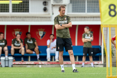 Fotos del primer entrenamiento de pretemporada de Osasuna