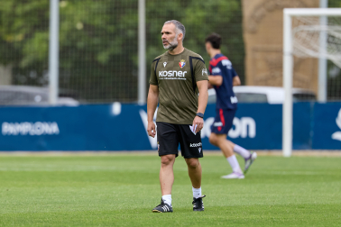 Fotos del primer entrenamiento de pretemporada de Osasuna