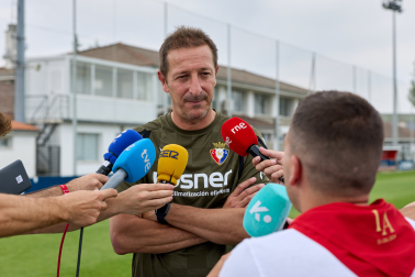Fotos del primer entrenamiento de pretemporada de Osasuna