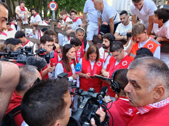 Primer parte médico en el recorrido del encierro