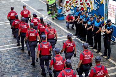 Fotos del quinto encierro de San Fermín 2026 en Pamplona