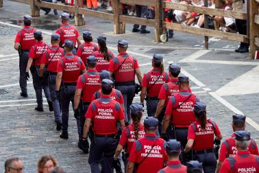 Fotos del quinto encierro de San Fermín 2026 en Pamplona
