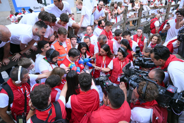 Fotos del quinto encierro de San Fermín 2026 en Pamplona