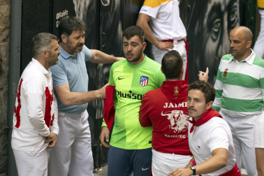 Fotos del quinto encierro de San Fermín 2026 en Pamplona
