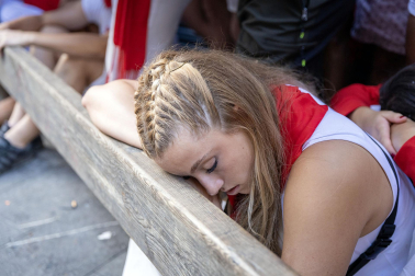 Fotos del quinto encierro de San Fermín 2026 en Pamplona