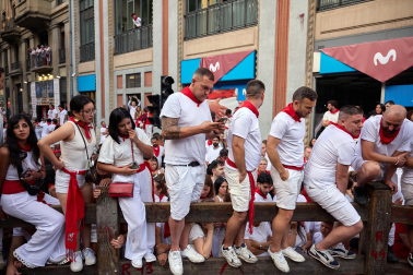 Fotos del quinto encierro de San Fermín 2026 en Pamplona