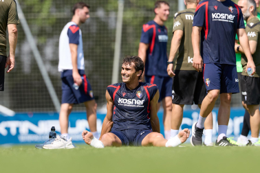 Fotos del entrenamiento de Osasuna en Tajonar