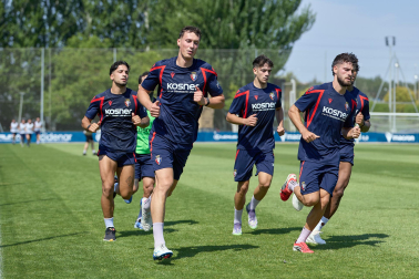 Fotos del entrenamiento de Osasuna en Tajonar