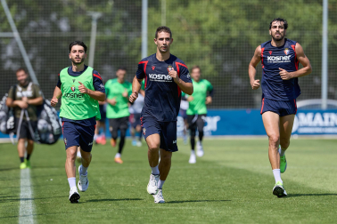 Fotos del entrenamiento de Osasuna en Tajonar