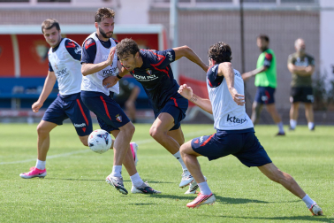Fotos del entrenamiento de Osasuna en Tajonar