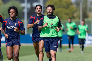 Fotos del entrenamiento de Osasuna en Tajonar