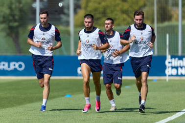 Fotos del entrenamiento de Osasuna en Tajonar