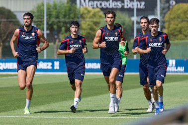 Fotos del entrenamiento de Osasuna en Tajonar