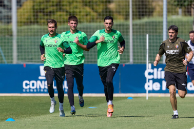 Fotos del entrenamiento de Osasuna en Tajonar