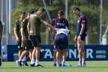 Fotos del entrenamiento de Osasuna en Tajonar