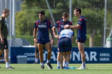 Fotos del entrenamiento de Osasuna en Tajonar