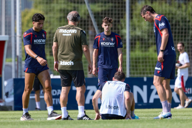 Fotos del entrenamiento de Osasuna en Tajonar