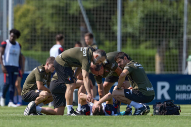 Fotos del entrenamiento de Osasuna en Tajonar