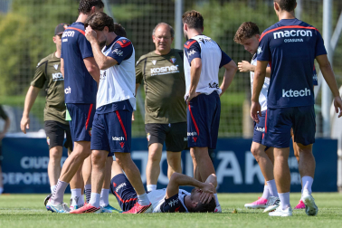 Fotos del entrenamiento de Osasuna en Tajonar