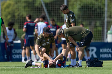 Fotos del entrenamiento de Osasuna en Tajonar
