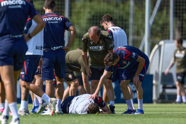 Fotos del entrenamiento de Osasuna en Tajonar