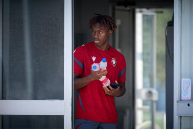 Fotos del entrenamiento de Osasuna en Tajonar