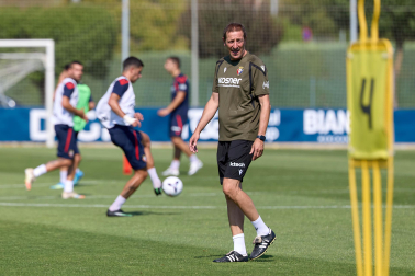 Fotos del entrenamiento de Osasuna en Tajonar