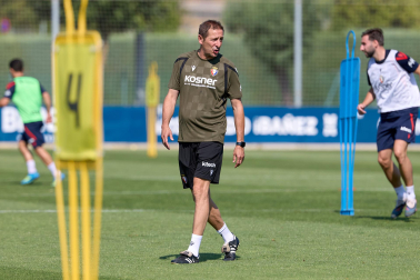 Fotos del entrenamiento de Osasuna en Tajonar