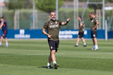 Fotos del entrenamiento de Osasuna en Tajonar