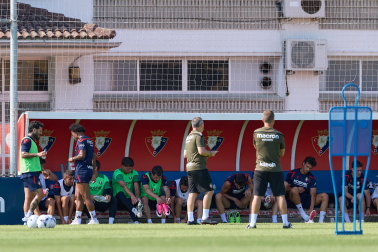 Fotos del entrenamiento de Osasuna en Tajonar