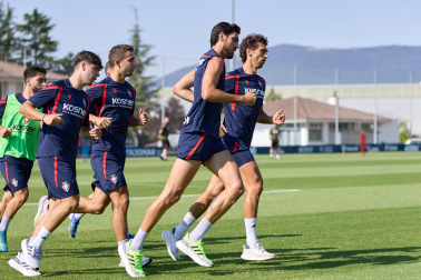 Fotos del entrenamiento de Osasuna en Tajonar