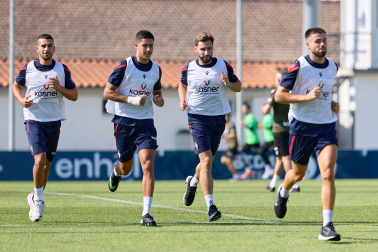 Fotos del entrenamiento de Osasuna en Tajonar