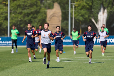 Fotos del entrenamiento de Osasuna en Tajonar