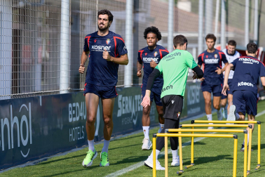 Fotos del entrenamiento de Osasuna en Tajonar
