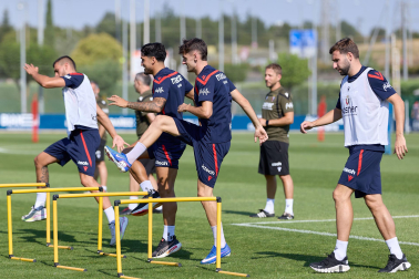 Fotos del entrenamiento de Osasuna en Tajonar