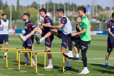 Fotos del entrenamiento de Osasuna en Tajonar