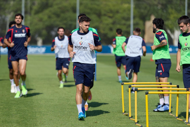 Fotos del entrenamiento de Osasuna en Tajonar