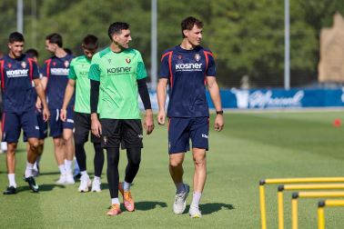 Fotos del entrenamiento de Osasuna en Tajonar