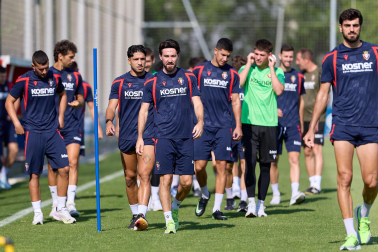 Fotos del entrenamiento de Osasuna en Tajonar