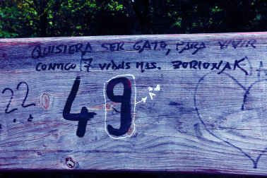 Mensajes en el vallado de los Sanfermines