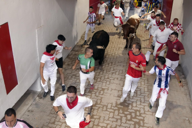 Fotos del sexto encierro de San Fermín 2026 en Pamplona
