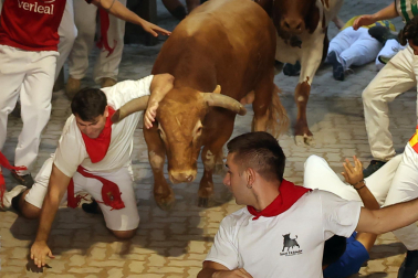 Fotos del sexto encierro de San Fermín 2026 en Pamplona