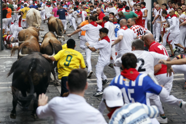 Fotos del sexto encierro de San Fermín 2026 en Pamplona