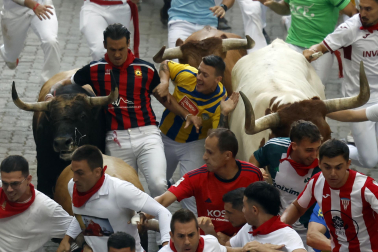 Fotos del sexto encierro de San Fermín 2026 en Pamplona